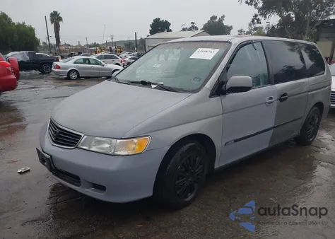 2000 Honda Odyssey Lx from USA, damaged, VIN 2HKRL1855YH606283